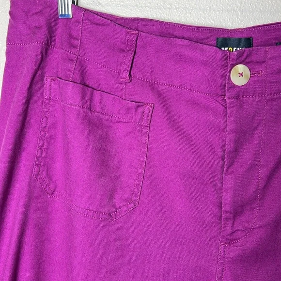 MAEVE ANTHROPOLOGIE The Colette Linen Pants Cropped High Rise Wide Leg Plus 22W - Picture 16 of 17